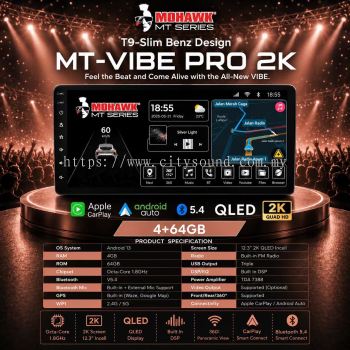 Mohawk MT-VIBE PRO 2K T9 Slim Benz Design Android Player