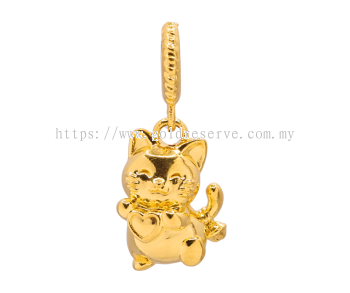 GR Cat Love Pendant 916/22k