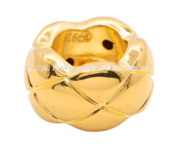 GR Diamond Cut Charm 916/22k