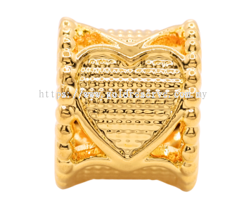 GR Heart Barrel Charm916/22k
