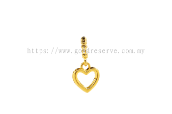 916/22K GOLD MINI LOVE FRAME PENDANT