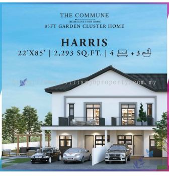 Eco Botanic 3 @ The Commune   Double Storey Cluster House (Harris Type) for Sale