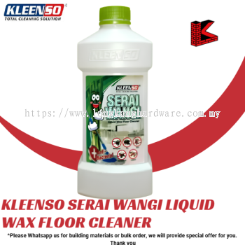 KLEENSO SERAI WANGI LIQUID WAX FLOOR CLEANER (1L) ANTI PEST PENCUCI LANTAI ANTI SERANGGA