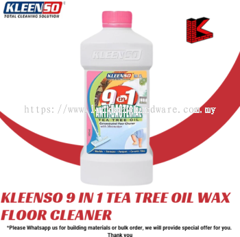 KLEENSO 9 in 1 TEA TREE OIL WAX FLOOR CLEANER LIQUID ANTI-BACTERIAL CONCENTRATED FLOOR CLEANER WITH MOISTURIZER