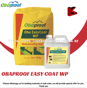 OBAPROOF 16KG+4KG OBA EASY COAT WP CEMENTITIOUS WATERPROOFING SLURRY