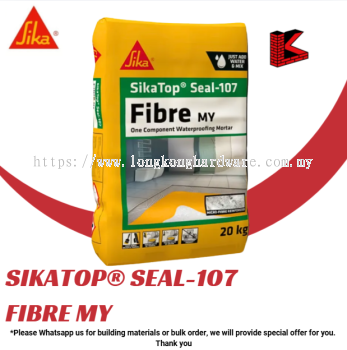 SIKATOP庐 SEAL-107 FIBRE | ONE COMPONENT CEMENTITIOUS WATERPROOFING MORTAR | FIBRE REINFORCED WATERPROOF COATING FOR CONCRETE, BATHROOM, BASEMENT & EXTERNAL WALL