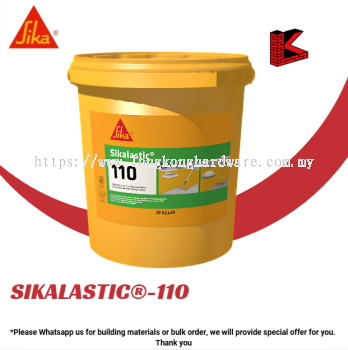 SIKALASTIC庐-110 | HIGH ELASTICITY POLYURETHANE BITUMINOUS WATERPROOFING COATING | WATER-BASED CRACK BRIDGING MEMBRANE