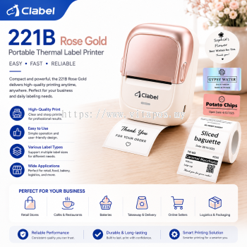 CLABEL 221B Portable Thermal Label Printer
