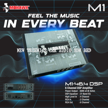 MOHAWK M1-46.4 DSP 6 Channel DSP Amplifier
