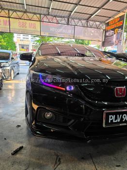 City GM6 custom head lamp RGB 