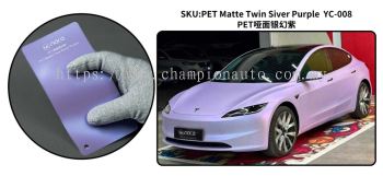 PET Matte Twin Silver Purple