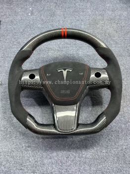 Tesla Carbon fibre steering wheel 