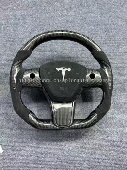 Tesla Carbon fibre steering wheel 