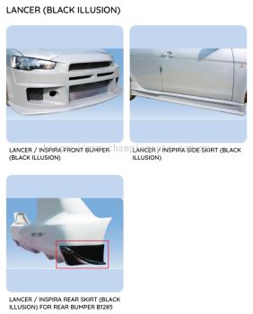 Lancer X Black illusion Bodykit 