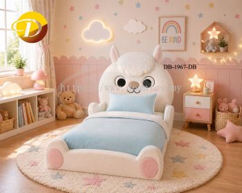New Design Children Bed - White Lamb DB 1967 - Single & Super Single Size are Available (Pre-Order)