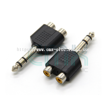 EA-93 STEREO M   2 X RCA F ADAPTOR