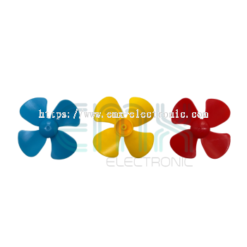 MINI FAN 4 BLADES PROPELLER -6CM  R/Y/B