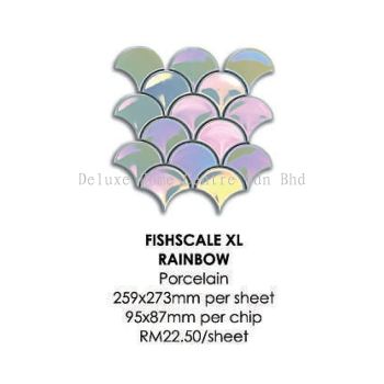 Jubin Cantik Fishscale XL Rainbow Porcelain Mosaic