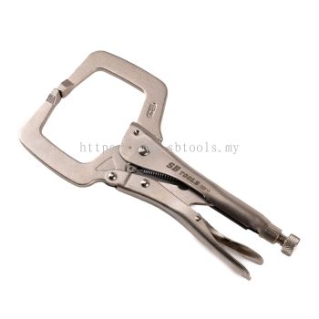 SB TOOLS 11″ Locking C Clamp Pliers