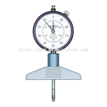 Teclock Dial Depth Gauge, 30mm/0.01   DM-233 Series