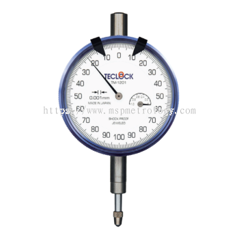 Teclock Dial Indicator, 1mm0.001   TM-1201 Series (Popular Type)