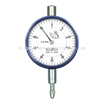 Teclock Dial Indicator, 3.5/0.01mm   TM-37 series (Wide Scale Width Type)