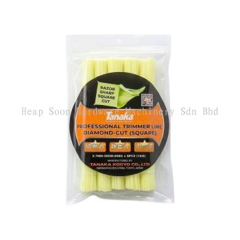 TANAKA Japan 1kg 2.7mm Razor Sharp Square Diamond Cut Nylon Grass Trimmer Line