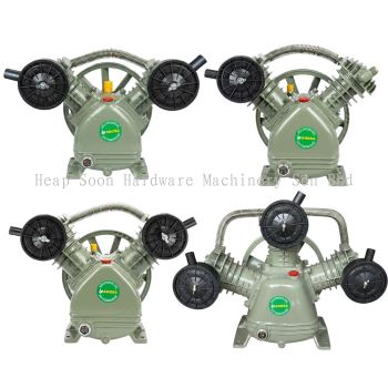 Universal Air Compressor Bare Block Pump Head with Pulley 3HP I 8 Bar & 12.5 Bar