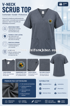 Premium V-Neck Medical Scrub Uniform