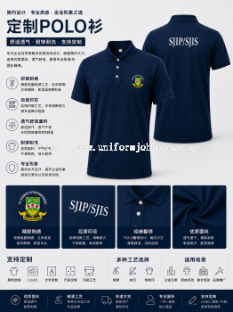 Custom School Polo Shirt | Embroidered School Crest & Printed School Identity