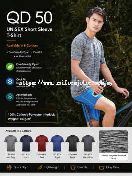 Quick Dry Round Neck T-Shirt - QD50