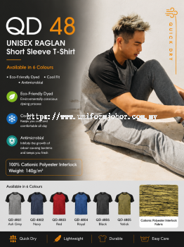 Quick Dry Raglan T-Shirt - QD48