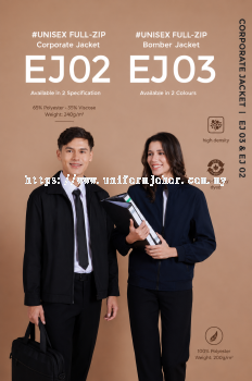 Unisex Full-Zip Corporate Jacket - EJ02/EJ03