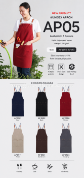 AP05 Unisex Apron｜Multi-Purpose Work Apron