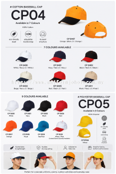 CP04 & CP05 Baseball Cap｜Classic Custom Cap Collection