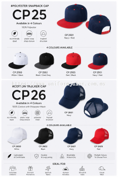 CP25 & CP26 Cap Collection｜Modern Snapback & Trucker Cap Series