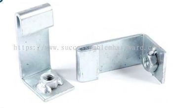 L Bracket Hanger Rod 1/4, 5/16, 3/8, 1/2, M6 / M8 / M10 / M12 Heavy Duty Steel Mounting Bracket | Threaded Rod Support for Pipe, Cable Tray, HVAC & Fire Protection