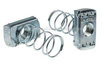 Spring Nut M6 / M8 / M10 / M12 | 1/4" / 5/16" / 3/8" / 1/2" GI & HDG Strut Channel Spring Nut | Heavy Duty Channel Fastening Nu