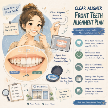 Clear Aligner Front Teeth Alignment Plan