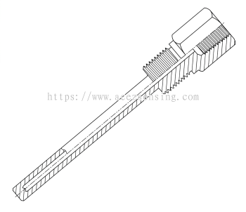 TW512T-S2 Series: BSP Threaded Thermowell, Straight