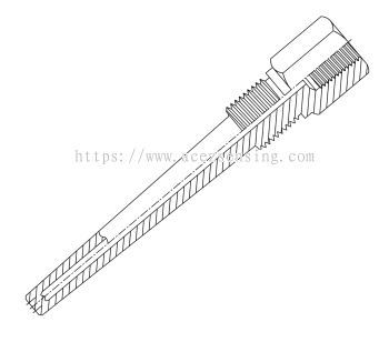 TW512T-T2 Series: BSP Thread Thermowell Tapered
