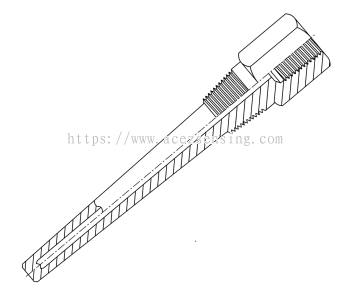 TW512T-T1 Series: NPT Thread Thermowell Tapered