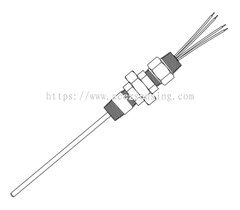 Type 2010 SLT (NUN) Series: Explosion-Proof Temperature Sensor, Spring-Loaded Type