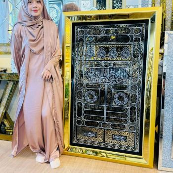 KAYUHOME FRAME KAABAH MDF (90*140CM) GOLD GLASS