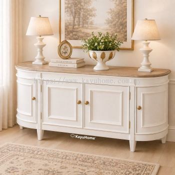 KayuHome Modern Wooden Solid Wood Mahogany Sideboard Cabinet