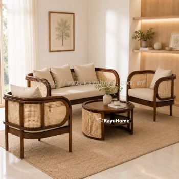KayuHome Serene Teak Wood Living Room Set