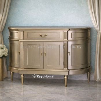 KayuHome Aurora Luxe Curved Sideboard Cabinet