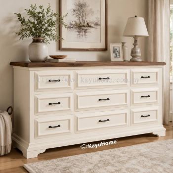 Kayuhome Solid Wood Luxury Bedroom Dresser