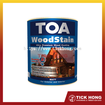 TOA Woodstain Premium Wood Coating - MATT  (1 Litre / 5 Litre)