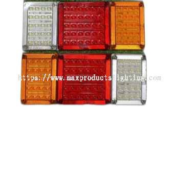 24V LED 13 Inch Truck Tail Lamp | Impact-Resistant Rear Lamp for Commercial Vehicles